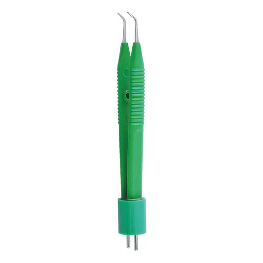 Bipolar Forceps Jeweler Angled Single Use (Molded)